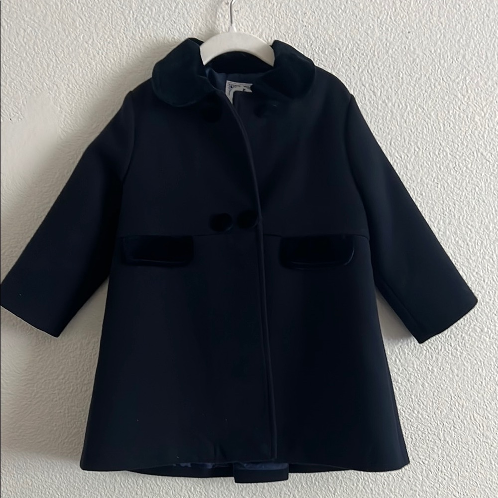 Ambaraba Paola Creazioni S.R.L Girls Navy Coat Sz 36M 3yrs